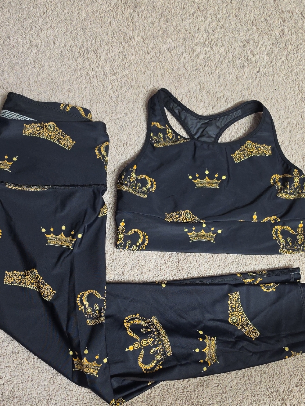Victoria's Secret Victoria Sport Crown Legging & Sports Bra Set Sz L